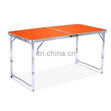 Outdoor furniture wholesale customized aluminium adjustable dining picnic foldable table bbq folding camping table