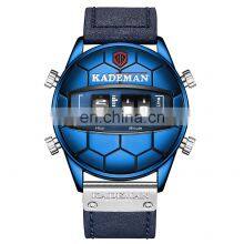 Kademan 9099 New Dual Display Wristwatch Waterproof Time Chrono Functional Watches Men Classic thumbnail-3