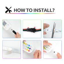 Hot Selling Smart Voice Control Flexible RGB Strip IP65 12-24v With Remote Control thumbnail-3