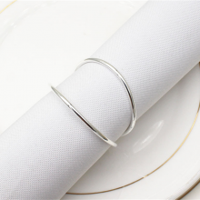 Handmade Round Metal Napkin Rings Holder for Dinning Table Parties thumbnail-3