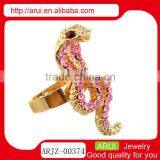 Fashion Jewelry Rings Rhinestone Nepal Snake Finger Ring China Manufacturer thumbnail-1