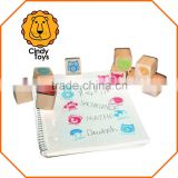 Wooden Rubber Stamps Award 9 pcs for Kids