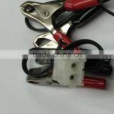 2 Pin Male White Connector 15A Nickel Plate Battery Clip Motorcycle Electronic Wire Harness thumbnail-6