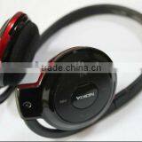 Wireless headset Headphones Sport MP3 Player with TF card slot