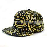 Best Selling Fashion Large Eye Printed Adult Hiphop Flat Cap Snapback thumbnail-5