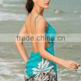 Wholesale Sexy Floral Printed Beach Pareo thumbnail-3