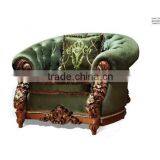 Classic Solid Wood Sectional Sofa Antique European Style Carving Sofa thumbnail-1