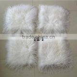 Long Wool Tibetan Mongolian Lamb Skin Fur Pillow Cover/ Pillow Case in High Quality thumbnail-4