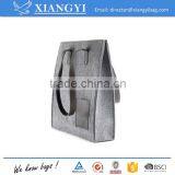 Customized Large Capacity Felt Shopping Handbag Tote Shopping Shoulder Bag With PU Leather Cell Phone Pouch Supplier's Choice thumbnail-3