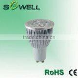 5W/6W Gu10 49*70mm CE RoHS Aluminum LED Spot Lighting Bulbs