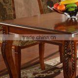 Antique Vintage Rustic Style Recycled Solid Wood Rectangle Long Wood Dining Table thumbnail-5