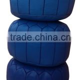 Moroccan leather pouf wholesale price premium quality in stock