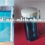 500ml transparent plastic cup with lid