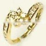 Gild Ring With Diamonds