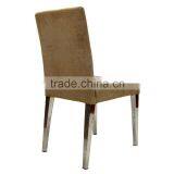 Brushed Stainless Steel Banquet Dining Chair thumbnail-3