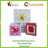 2015 Christmas Classical White Ribbon Wedding Invitation Card thumbnail-3