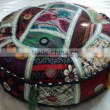 Cotton Patchwork Cushion Covers Puffs Ottoman-08