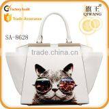 cat style wing bag genuine leather lovely bag tote bag