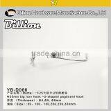 Powder Coated Single Wire Pegboard Display Hook Double Wire Display Hook for Hanging Chrome Finish Hook With Tag thumbnail-2