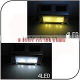 Waterproof 4 LED Solar Stair Light Step Light Garden Modern Stainless Steel Outdoor Light thumbnail-5