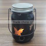 Promotion gift decorative led blink butterflly festival glass jars