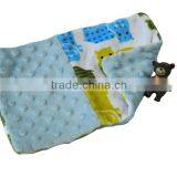 2016 ABC TEX High Quality Hippo Pattern Baby Security Super Soft Lt Blue Pillow Case thumbnail-1