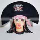 Halloween Carnival Party Pirate Hat Pattern Morden Caribbean Pirate Hat for Sale thumbnail-1