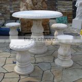 Hand carving garden stone tables and chairs (customized accept)