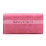 Guangzhou Factory Direct Trendy Style Bowknot Ornament Plain Color Ladies pu Leather Wallet thumbnail-5