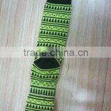 2014 Jacquard 100 Cotton High Quality Soft Green Tree Tube In-stocking Women/Mens Socks