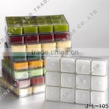 Wholesale colorful ABS shell square tealight