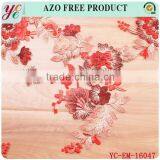 Chinese Flowering Crab-apple Type Design Embroidered Organza Fabric Embroidery thumbnail-4