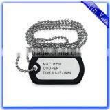 Wholesale Custom Military Logo Metal Dog Tag With Rubber