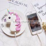 2016 Trending Products Christmas Gift 2600mAh 2200mAh 2000mAh Portable Mobile Charger Silicon Carton Spirit Unicorn Power Bank Supplier's Choice thumbnail-1