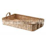 Rectangle Natural Seagrass Woven Storage Basket With Handles thumbnail-3