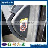 Heat Shrink Handheld Brand Logo Automobile Decal Customized Self Adhesive Auto Parts Label