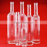 Hot selling glass wine 750ml bottles tamper evident cap liquor bottles bullyest boyles round bottles