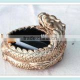 Resin Golden Dragon Ashtray Ancient Dragon Statue for Ashtray Craft thumbnail-1