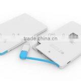 Top Selling New Design for 2016 Power Bank Slim Card Power Bank, With Micro USB Cable, Support thumbnail-2