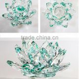 green crystal lotus flowers for wedding favour (R-0932