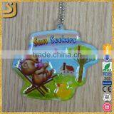 Populer Keychain, Fashion Crystal Turtle Acrylic Keychain thumbnail-5