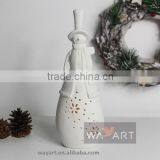 Lively LED Lighted Snowman Ceramic Chrismas Decoration thumbnail-2