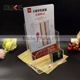 Custom Cheap Crystal Clear Acrylic Brochure Display Racks thumbnail-1