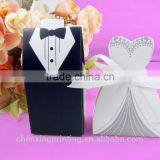 Recycled Materials Stocks Paper Gift Party Box Wedding Luxury Favor Boxes 200sets