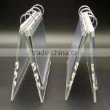 2016 Hot Sale Clear Acrylic V Shape Table Calendar Desk Calendar Display thumbnail-3