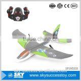 Factory direct price safety toys wireless grenn sliver rc plane airplane