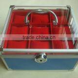 Leather Watch Case,wholesale Watch Case With Fiber Inner,aluminum 100 Watch Case thumbnail-1