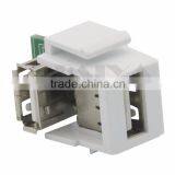 Keystone USB 2.0 Female To Female Connector With Angle Side thumbnail-2