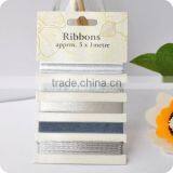 Pattern Ribbon, Grosgrain Ribbon , Ribbon Trim Set , Scrapbooking Ribbon, Ribbon for Bowing thumbnail-1