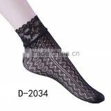 2016 wholesale most fashionable fishnet ankle socks for girls